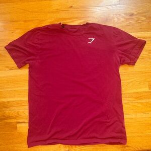 Gym shark red t shirt